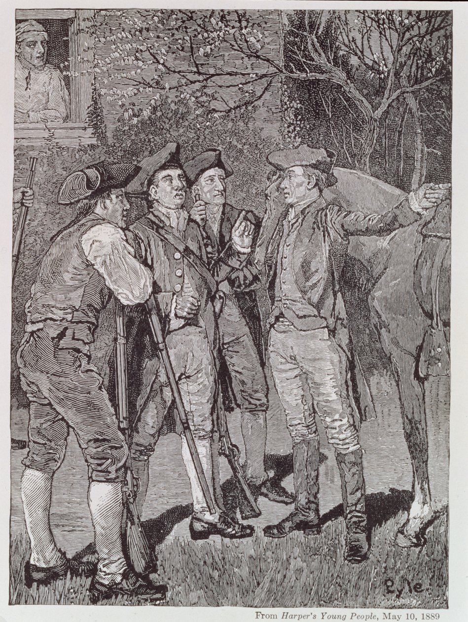 Paul Revere på Lexington, fra Harper