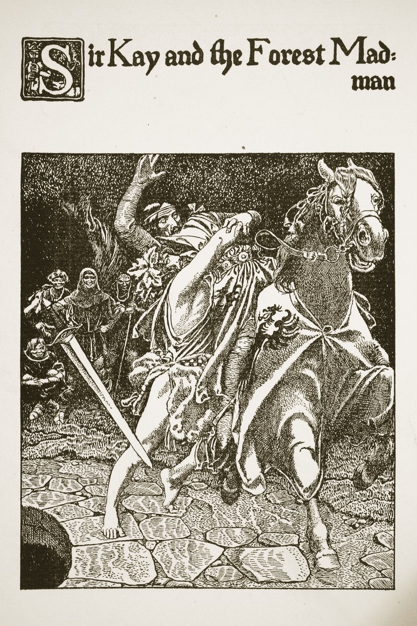 Sir Kay and the Forest Madman, illustrasjon fra 