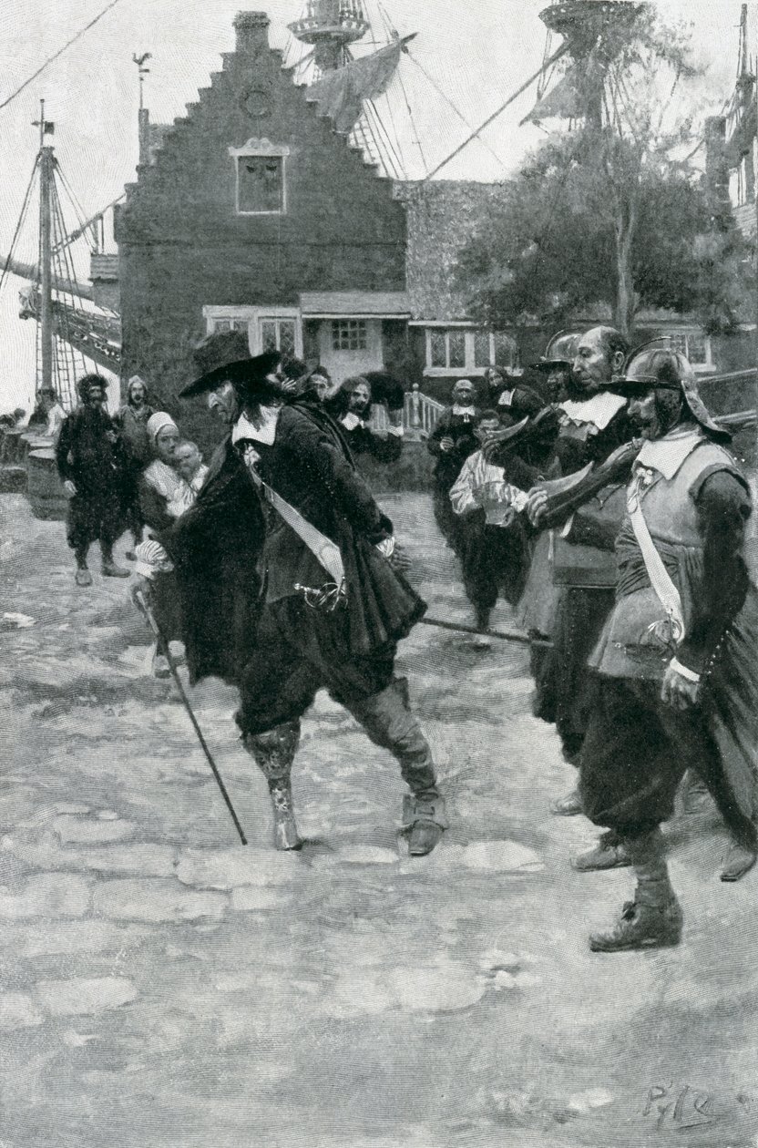 The Arrival of Stuyvesant in New Amsterdam, illustrasjon fra 
