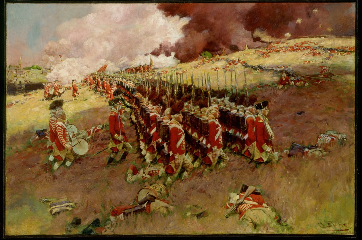 Slaget ved Bunker Hill av Howard Pyle