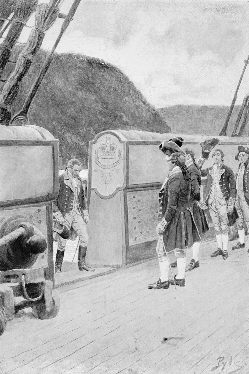 The Escape of Arnold på den britiske Sloop-of-War 