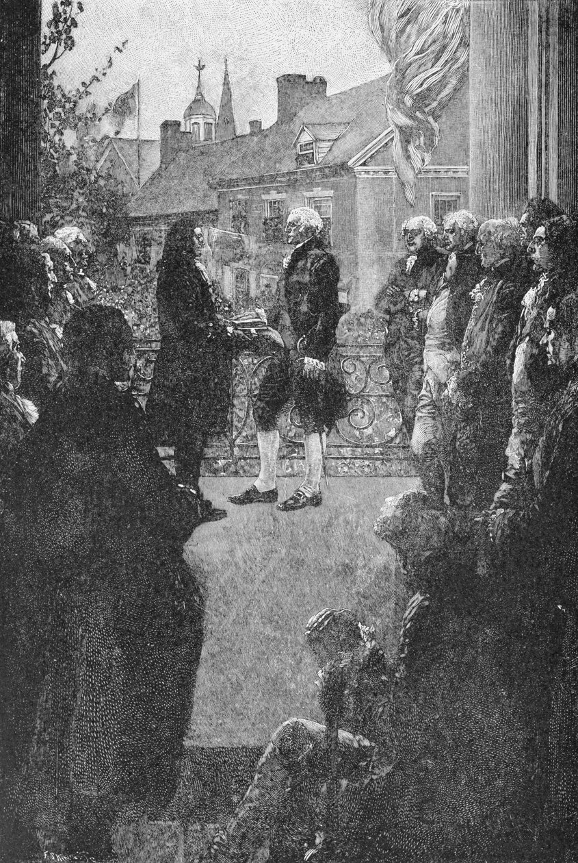 The Inauguration, gravert av Francis Scott King, illustrasjon fra 