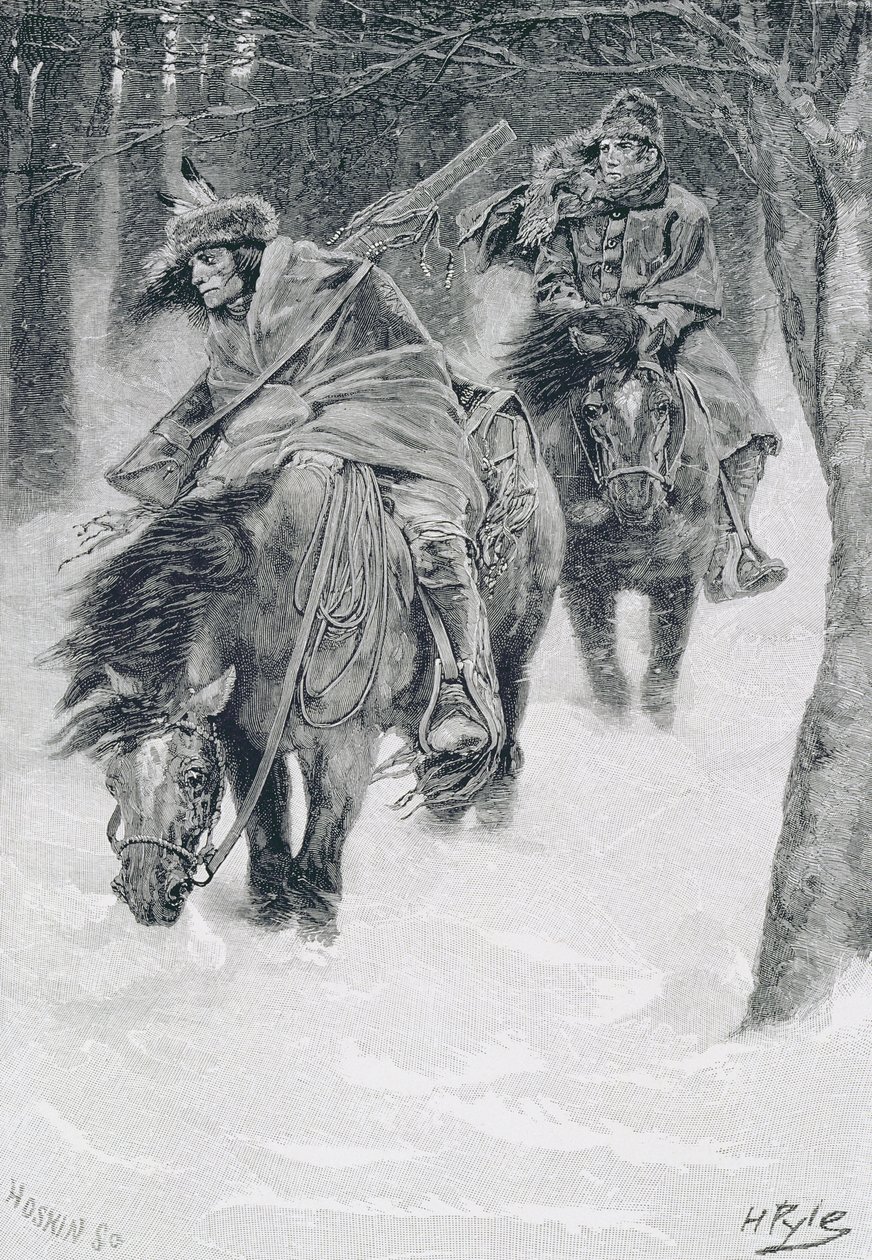 Travelling in Frontier Days, illustrasjon fra 