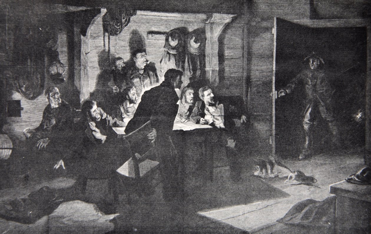 'Wreck in the Offing!', en illustrasjon fra Harper's Weekly, 1878 av Howard Pyle
