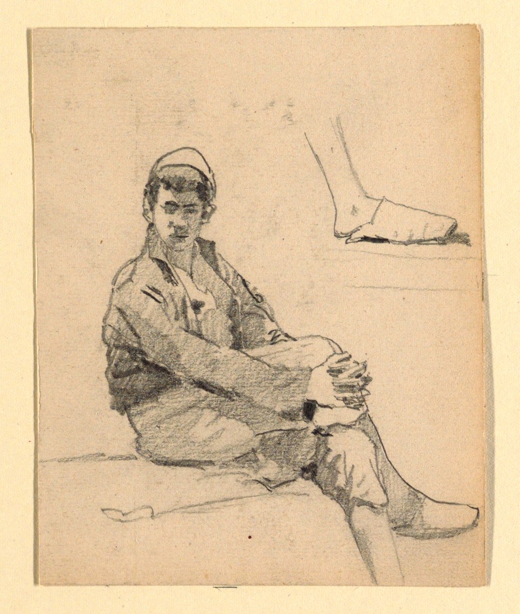 Forside: En sittende ung maur (?) av Howard Russell Butler