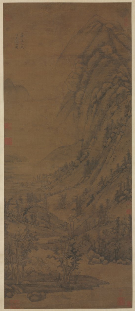 Sommerfjell etter Dong Yuan [aktiv om annonse 937-975], 1290-1354. av Huang Gongwang