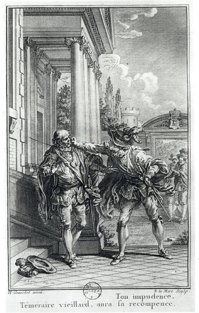 Kampscene, illustrasjon for 