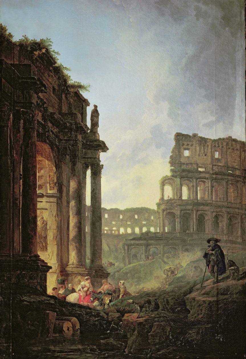 italiensk landskap av Hubert Robert