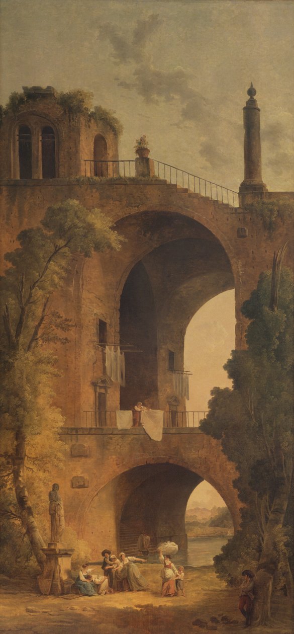 Landskap med ruiner, 1802 av Hubert Robert
