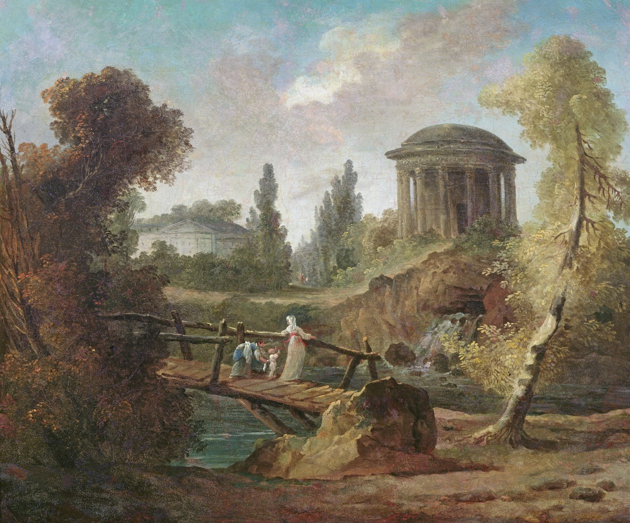 Kaskadene i Tivoli, ca. 1775 av Hubert Robert