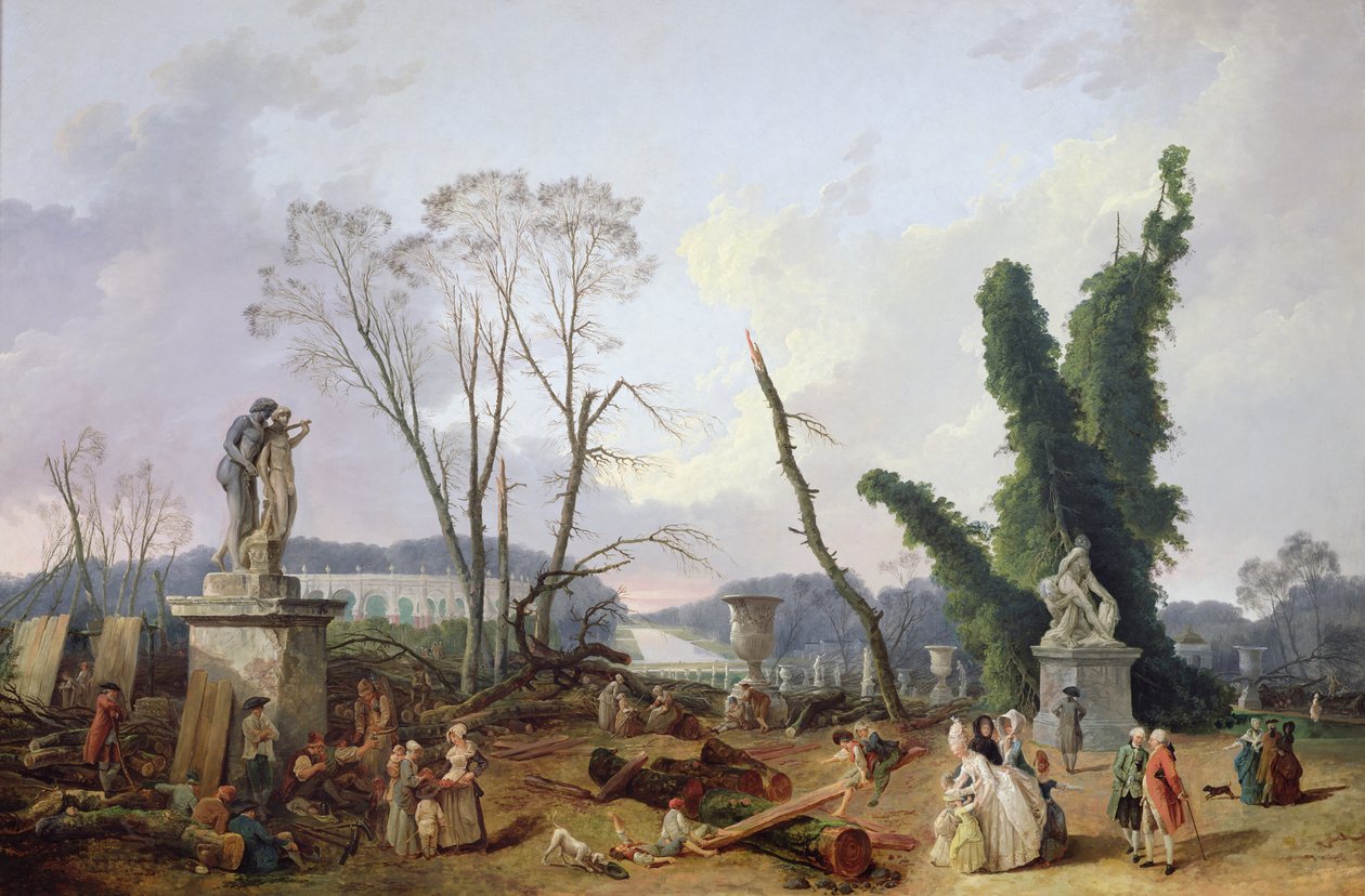 Hagene i Versailles av Hubert Robert