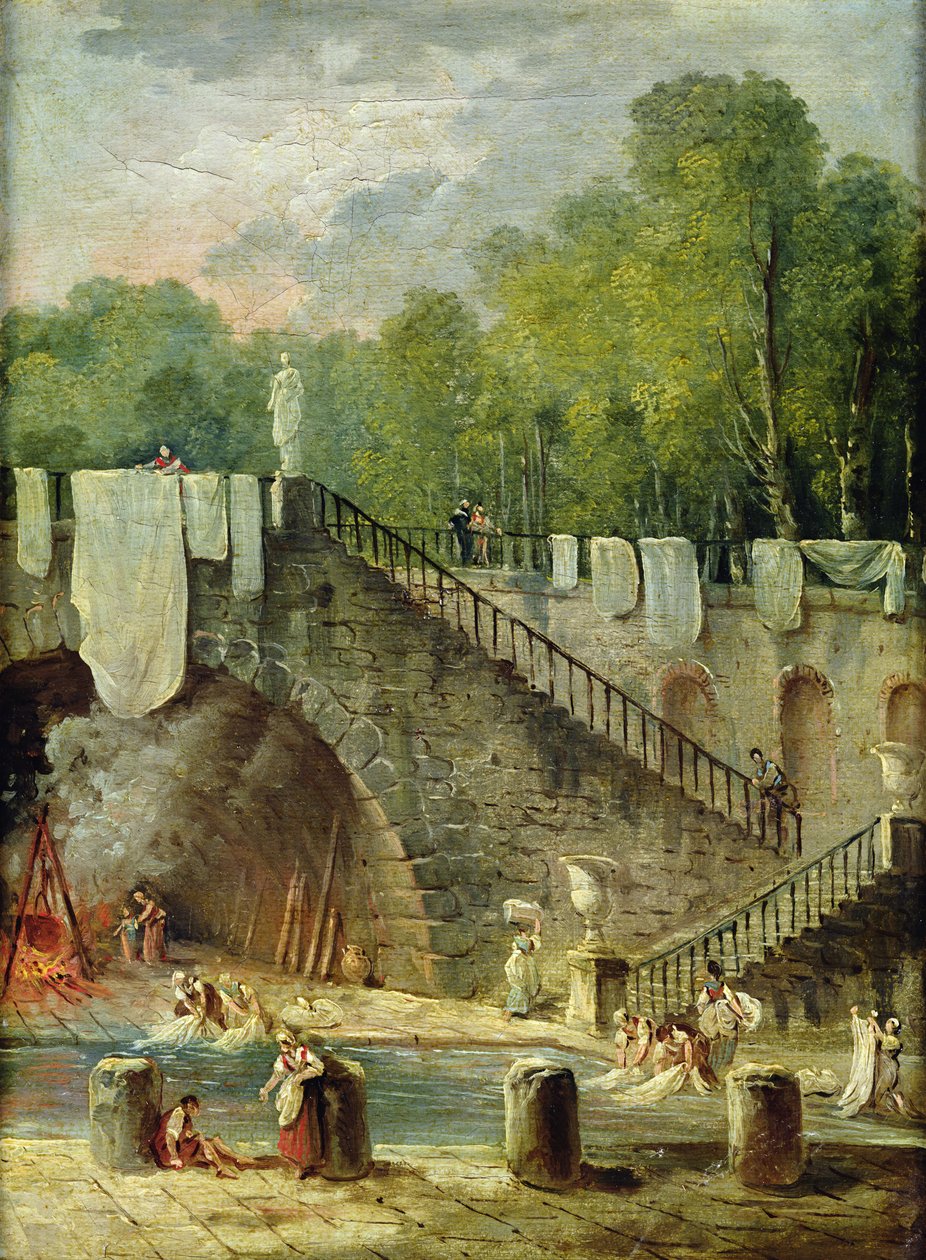 Vaskekvinnene av Hubert Robert