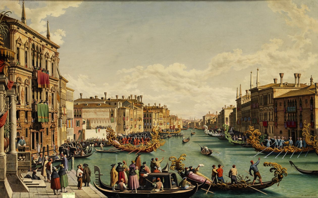 Redentore -festen i Venezia av Hubert Sattler