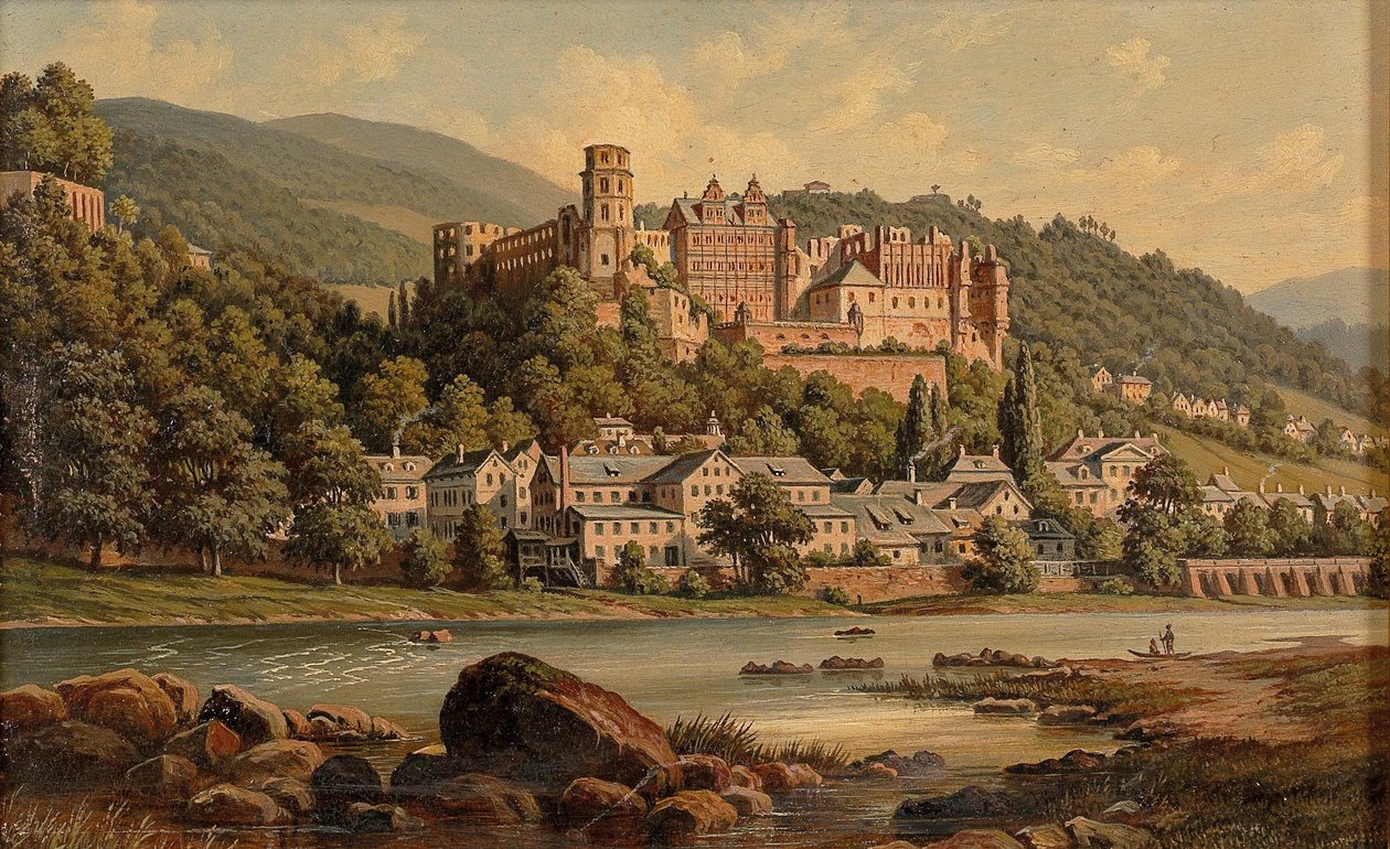 Utsikt over Heidelberg av Hubert Sattler