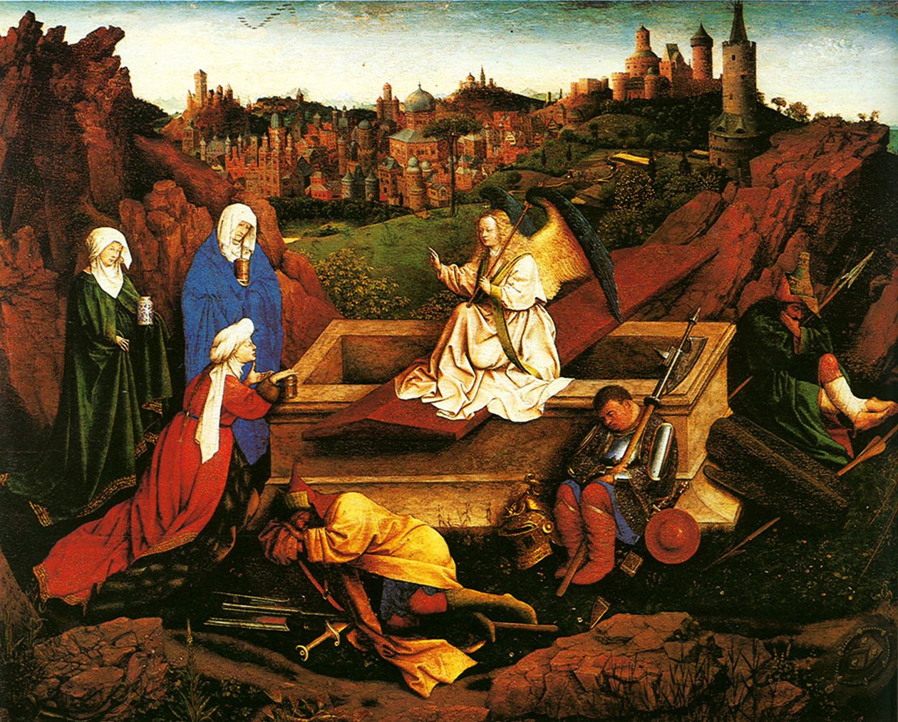 De tre Maria ved graven, ca. 1440 av Hubert Eyck