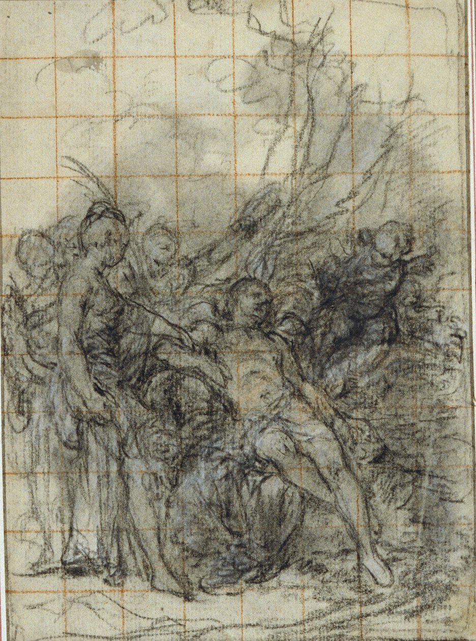 Adonis død (?) av Hubert Francois Gravelot