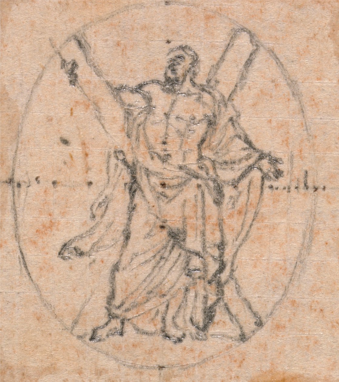 Design for en medalje: St. Andrew av Hubert Francois Gravelot