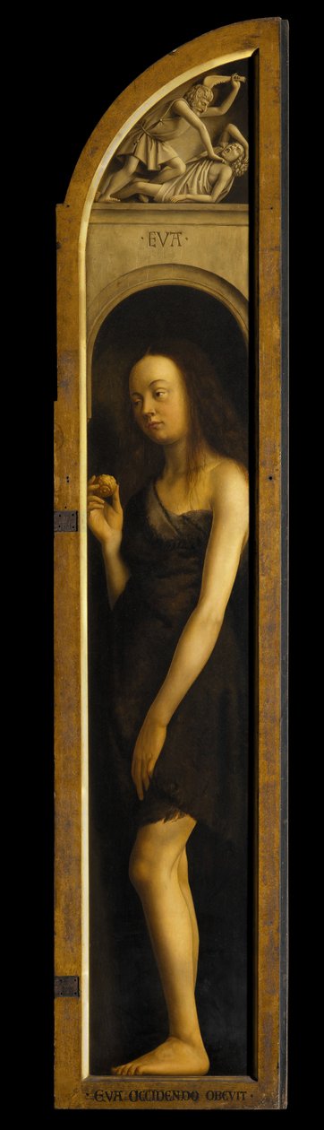 Eve, gjengivelse av panelet på høyre fløy av Ghent-altertavlen (olje på panel) (se 472324) av Hubert & Jan van (1390 1441) (after) Eyck