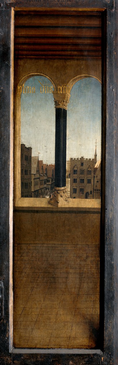 Panel fra utsiden av venstre lukker på Ghent-altertavlen av Hubert & Jan van (1390 1441) Eyck