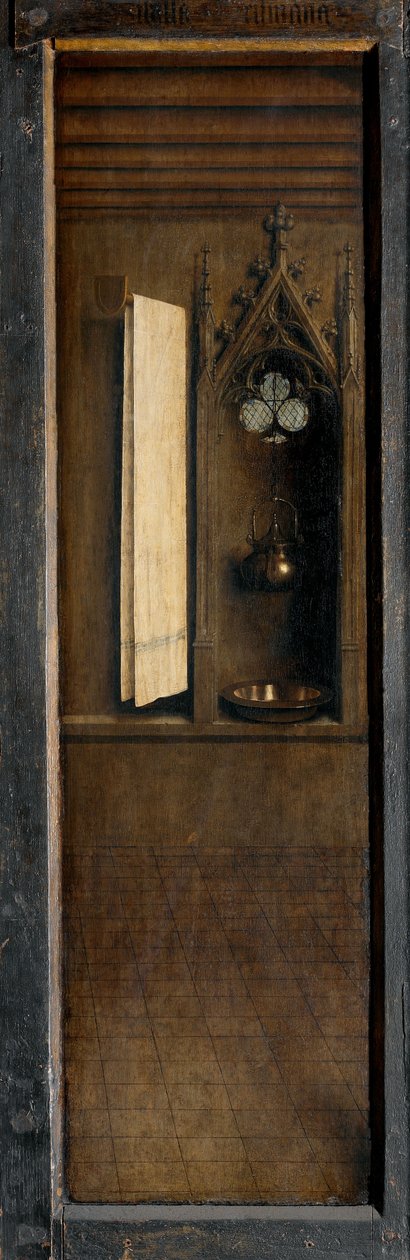 Panel fra utsiden av høyre lukker på Ghent-altertavlen av Hubert & Jan van (1390 1441) Eyck