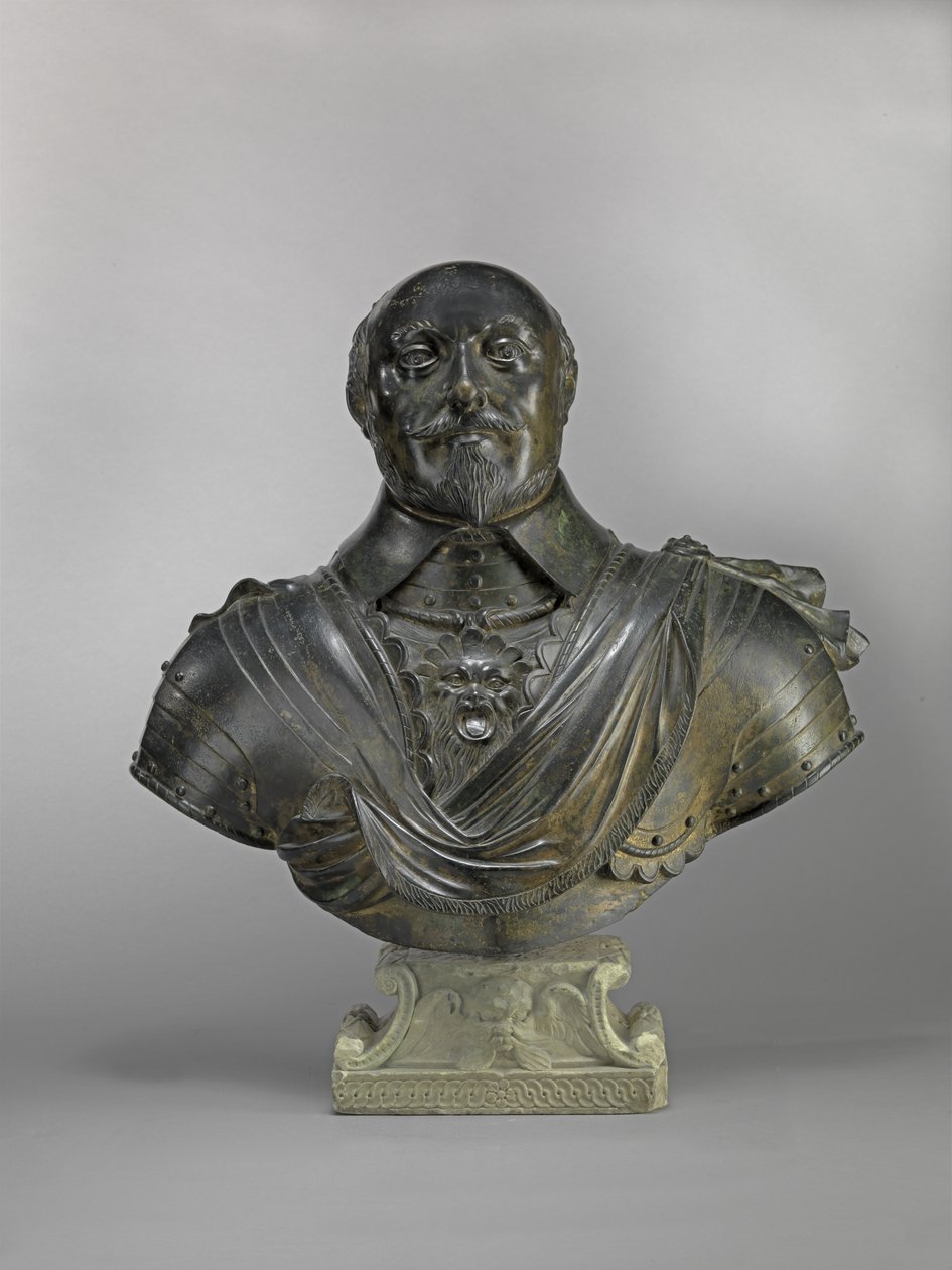 Robert Bertie (1582-1642) 1. jarl av Lindsey, ca. 1640 (bronse) av Hubert Le Sueur