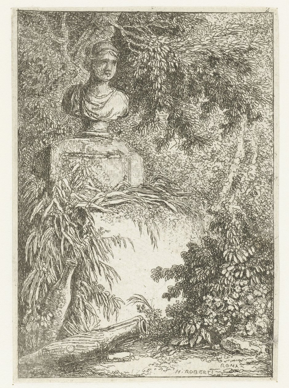 Bryst Les Soirees de Rome (serietittel) Romerske ansikter (serietittel) av Hubert Robert