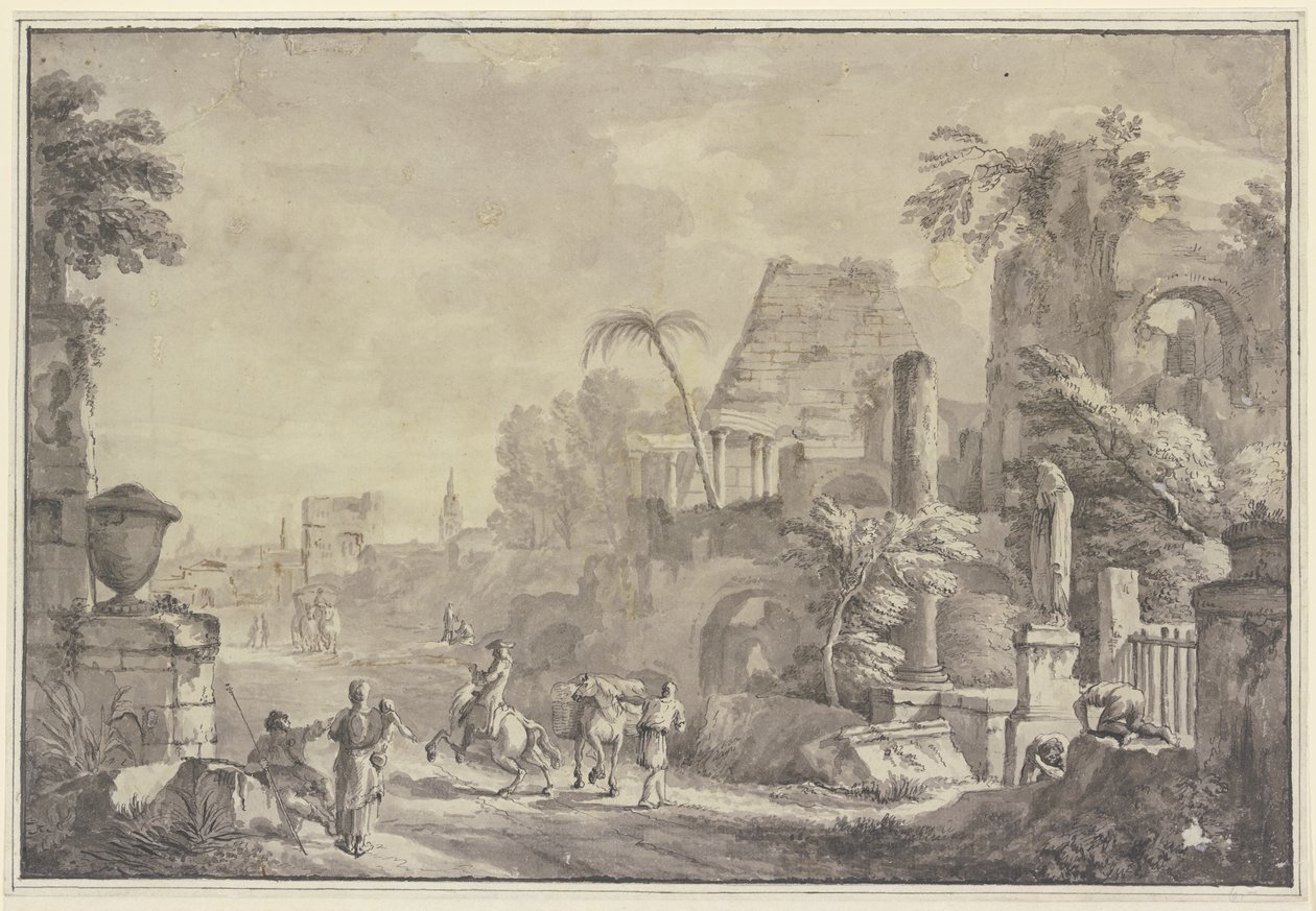 Heroisk landskap av Hubert Robert