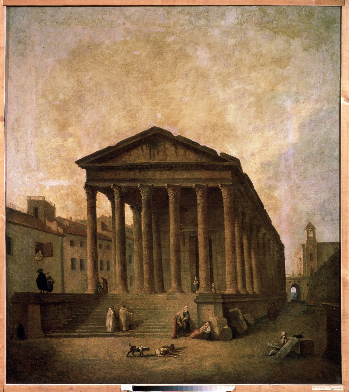 The Square House, Nimes, ca. 1780 av Hubert Robert