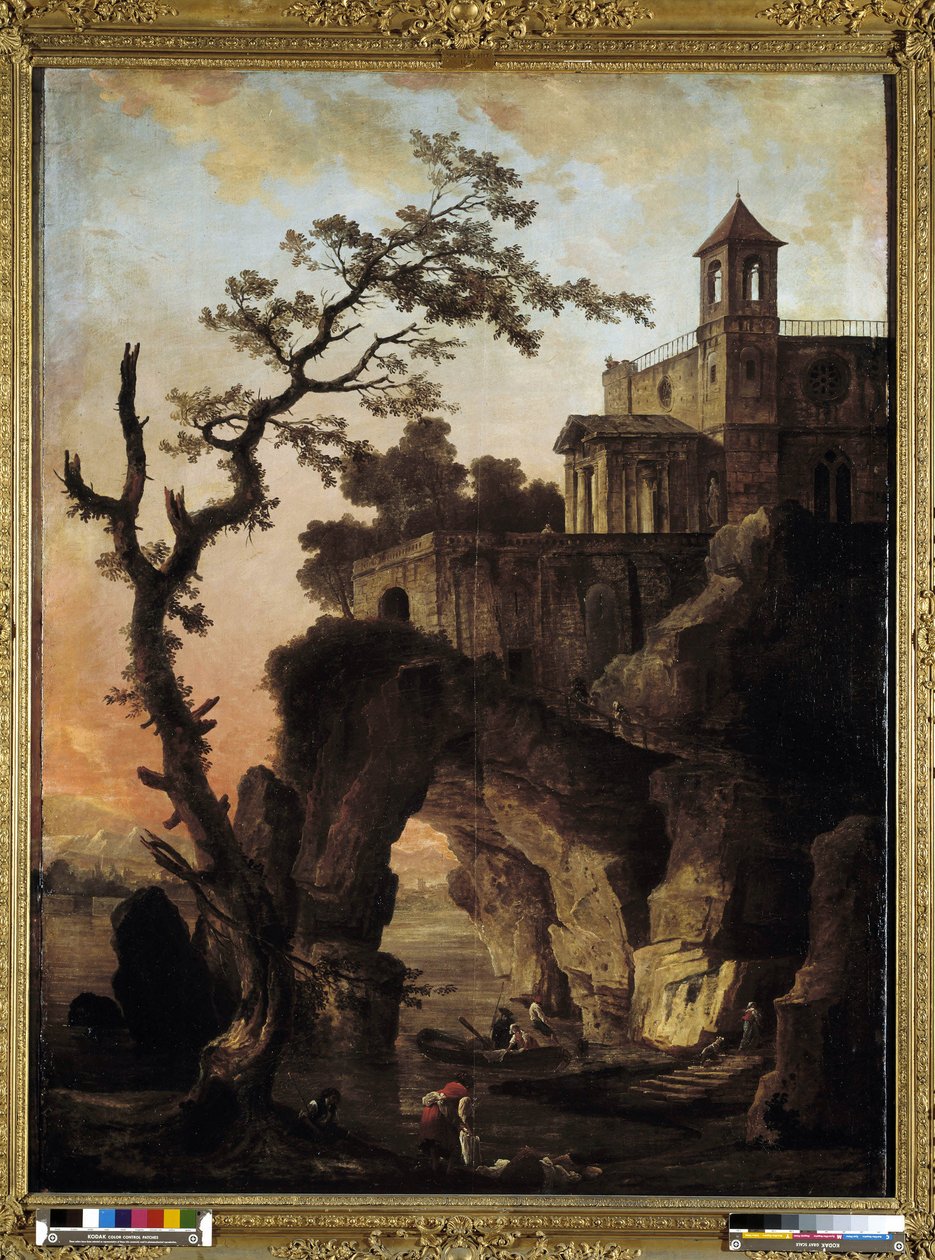 Fantasylandskap av Hubert Robert