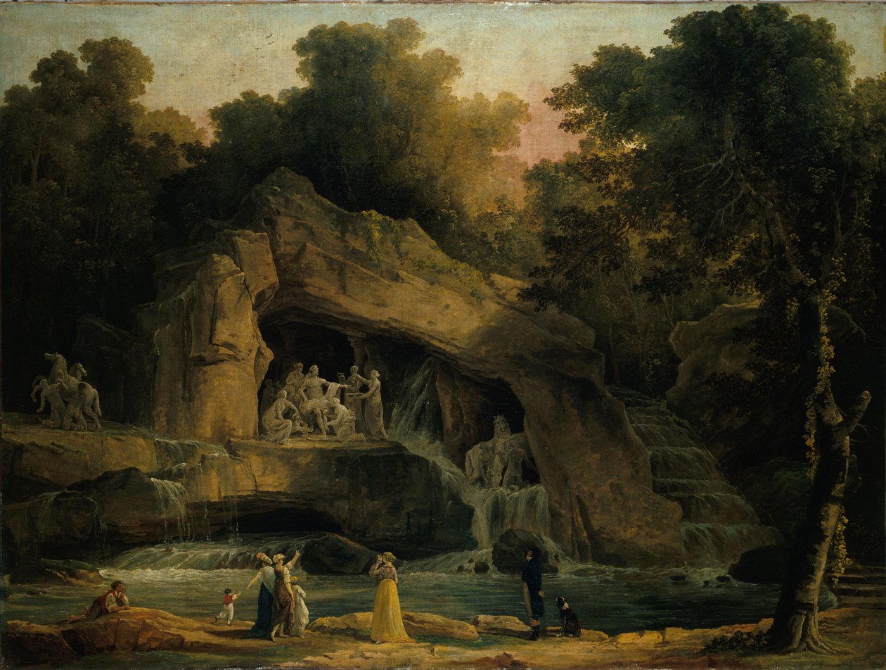 The Baths of Apollo i Versailles, 1803. av Hubert Robert