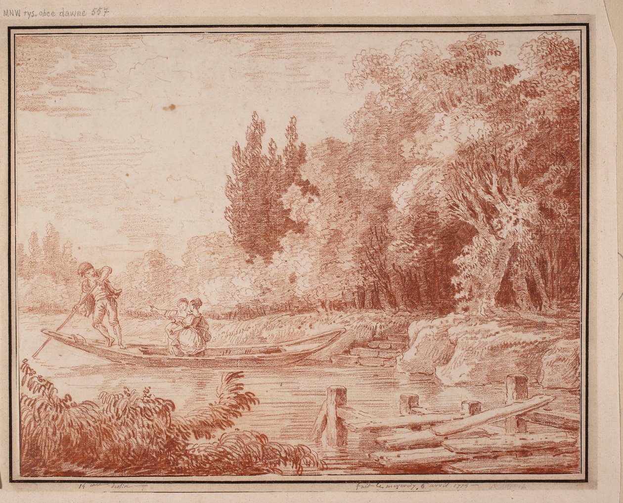 En båttur av Hubert Robert