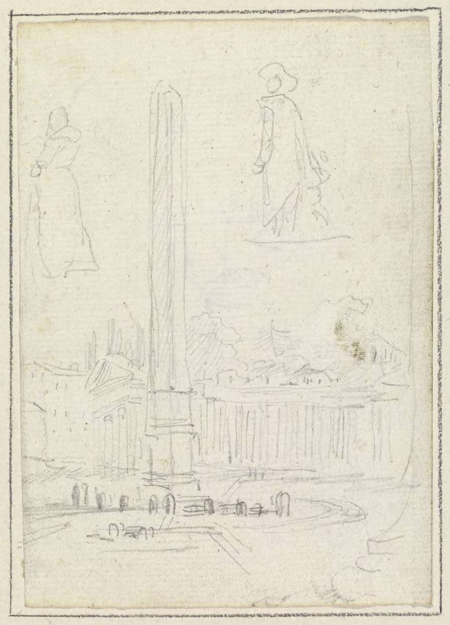 Obelisken på Petersplassen av Hubert Robert