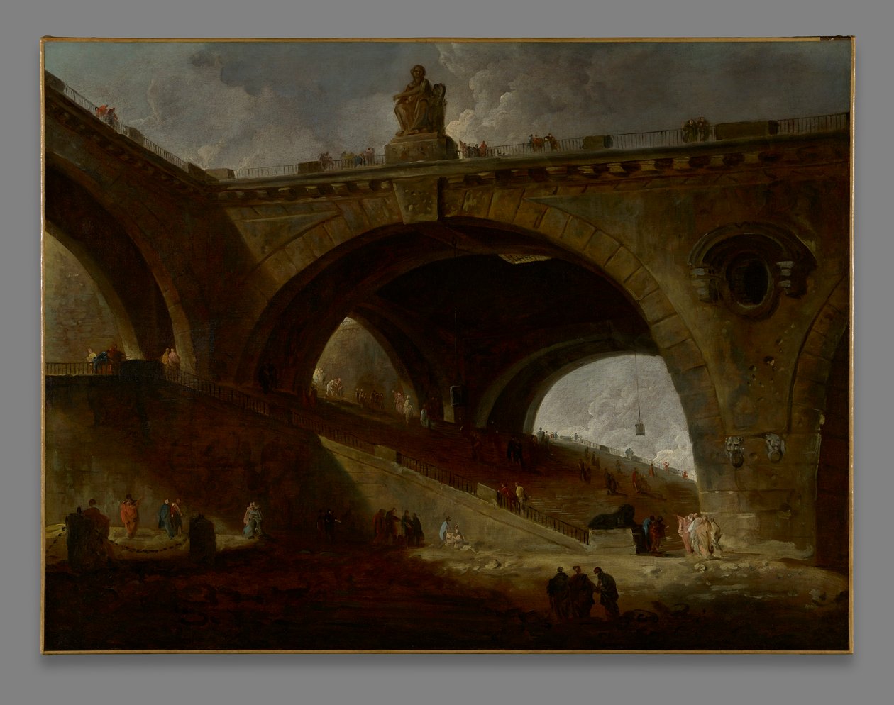 Den gamle broen av Hubert Robert