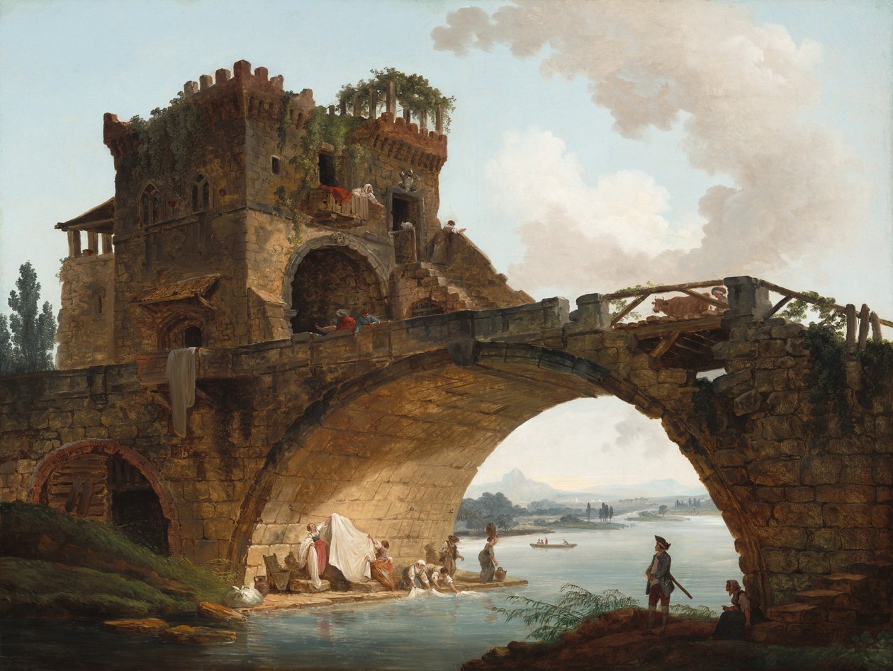 Lønnsbroen av Hubert Robert