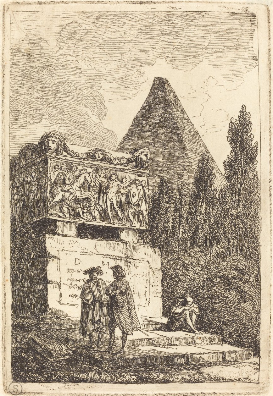 Sarkofagen av Hubert Robert