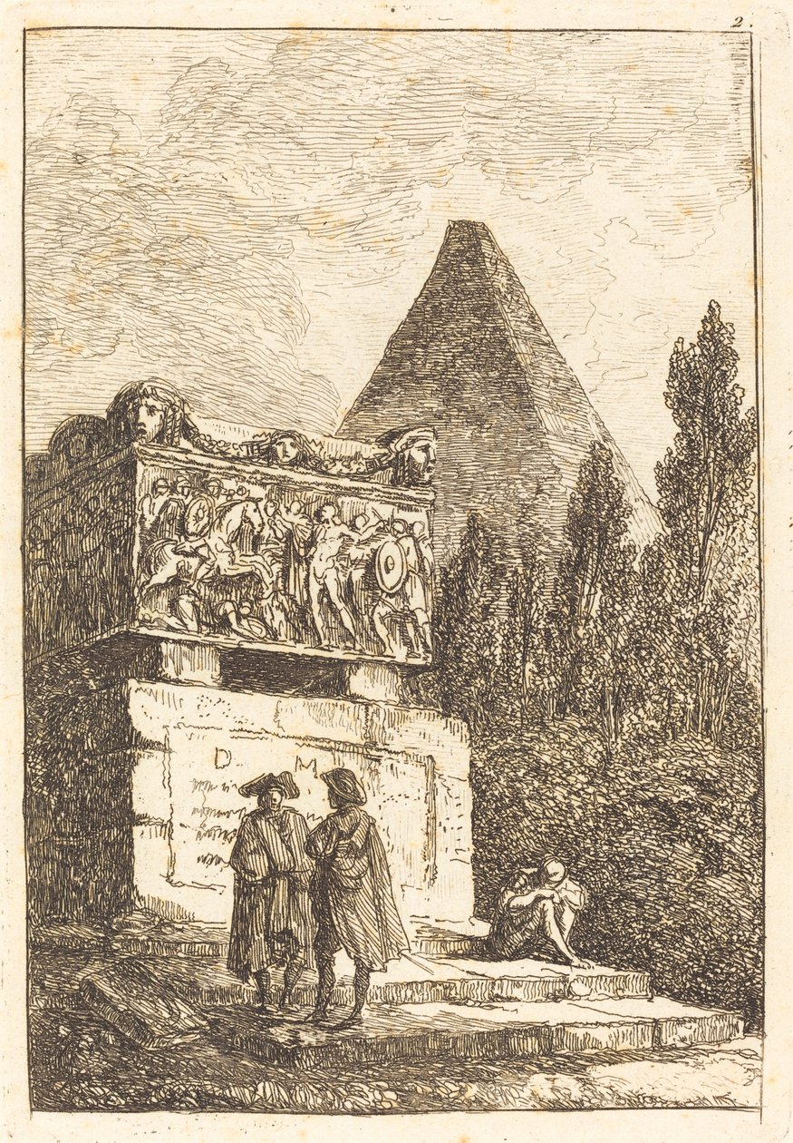 Sarkofagen av Hubert Robert