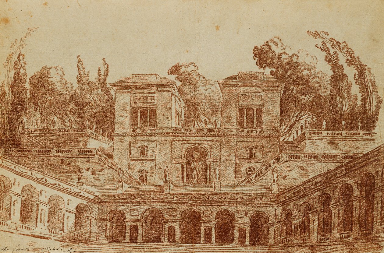 Villa Farnese, Roma, av Hubert Robert
