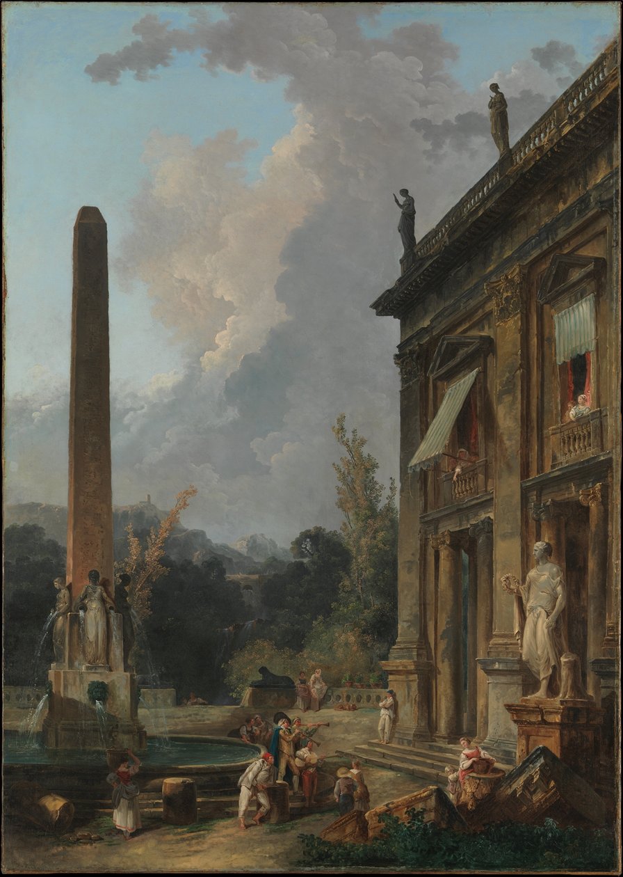 Vandrende minstreler av Hubert Robert