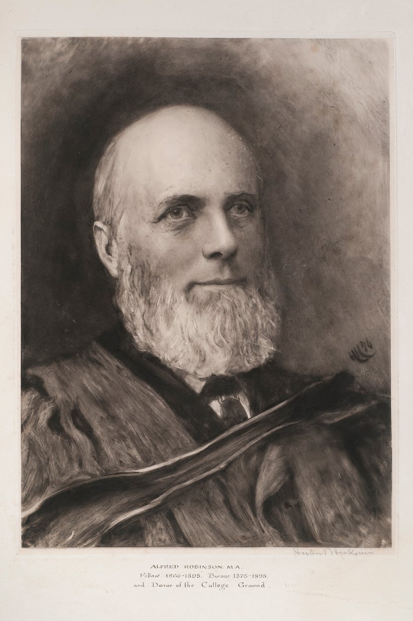 Alfred Robinson, 1896 (monokromt trykk) av Hubert von Herkomer