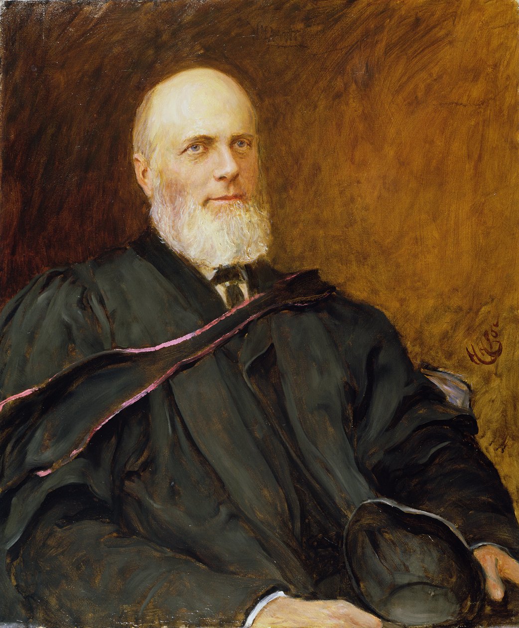 Alfred Robinson, bursar ved New College (olje på lerret) av Hubert von Herkomer