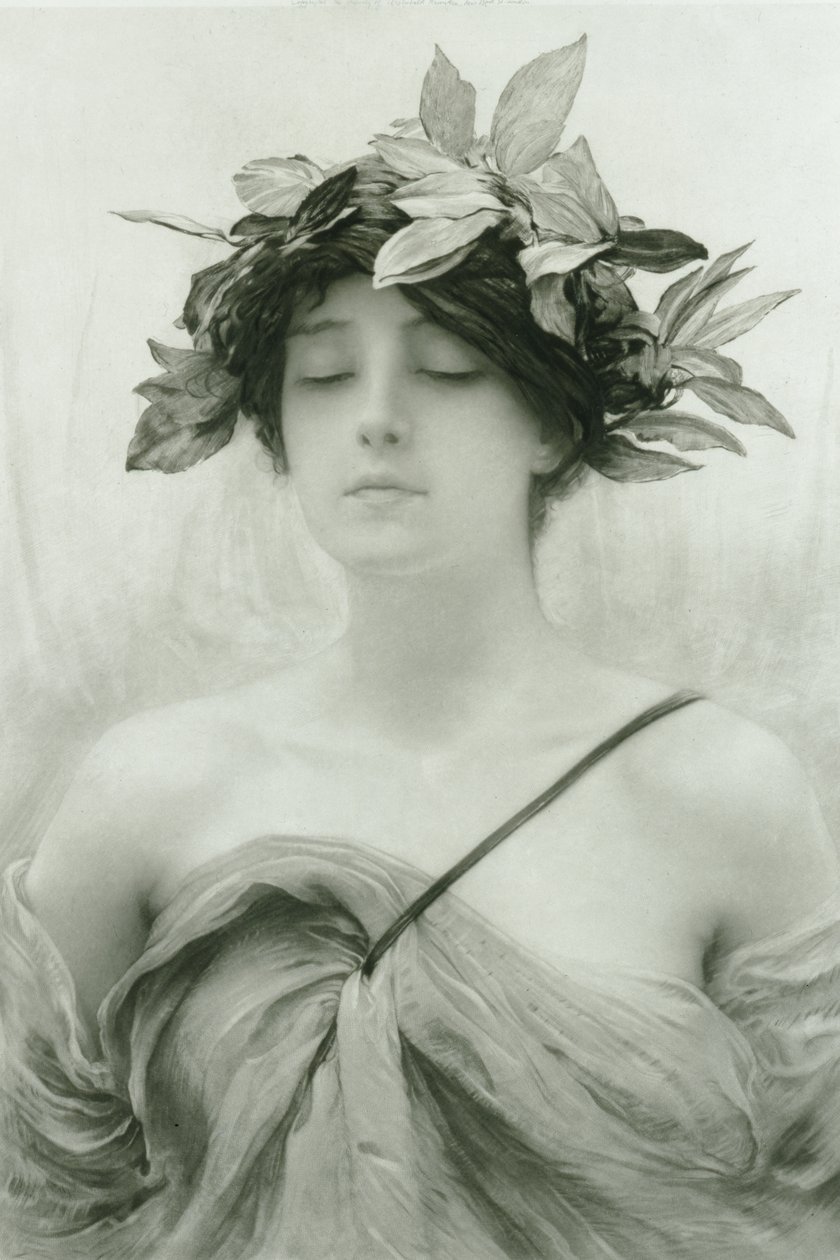 Daphne (gravering med blandet metode) av Hubert von Herkomer