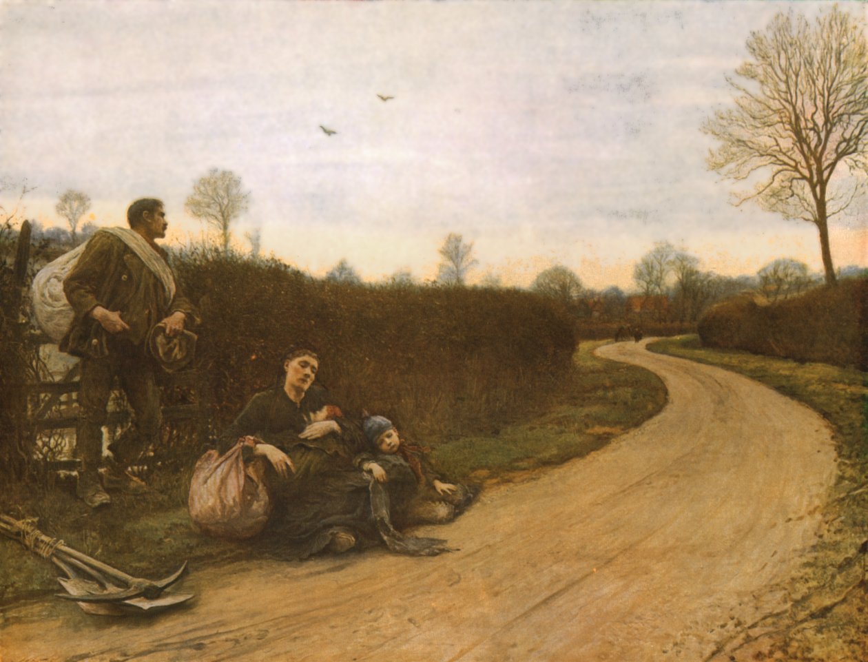Harde tider av Hubert von Herkomer