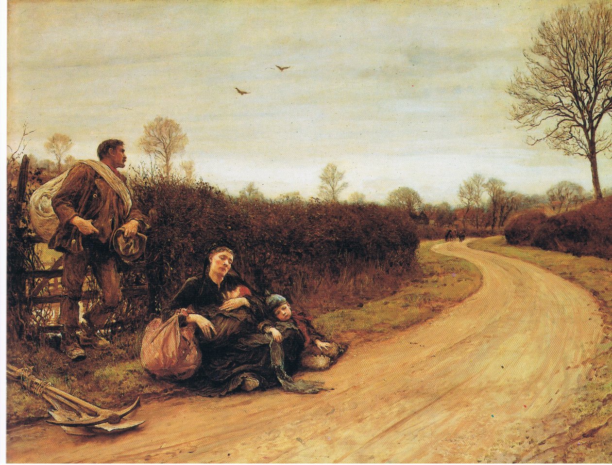 Harde tider av Hubert von Herkomer