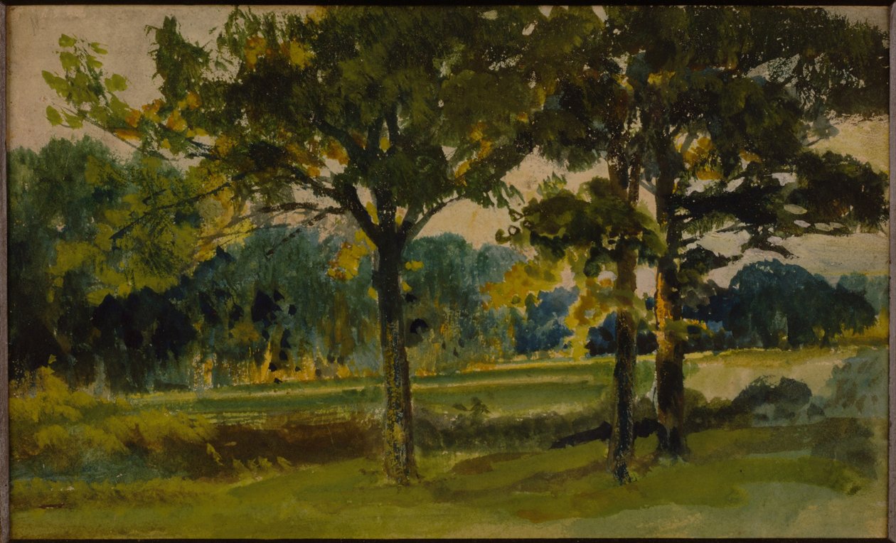 En av de 'tre landskapsskissene' (se også 258629 og 258630) av Hubert von Herkomer
