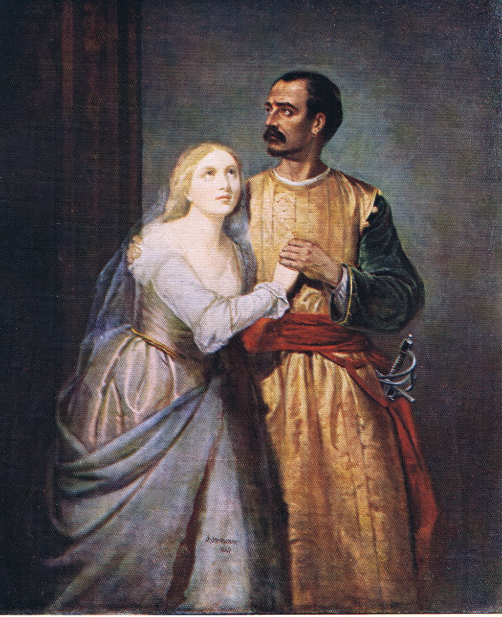 Othello og Desdemona av Hubert von Herkomer
