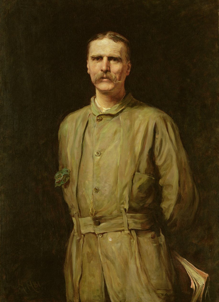 Portrett av Archibald Forbes, krigskorrespondent, 1881 av Hubert von Herkomer