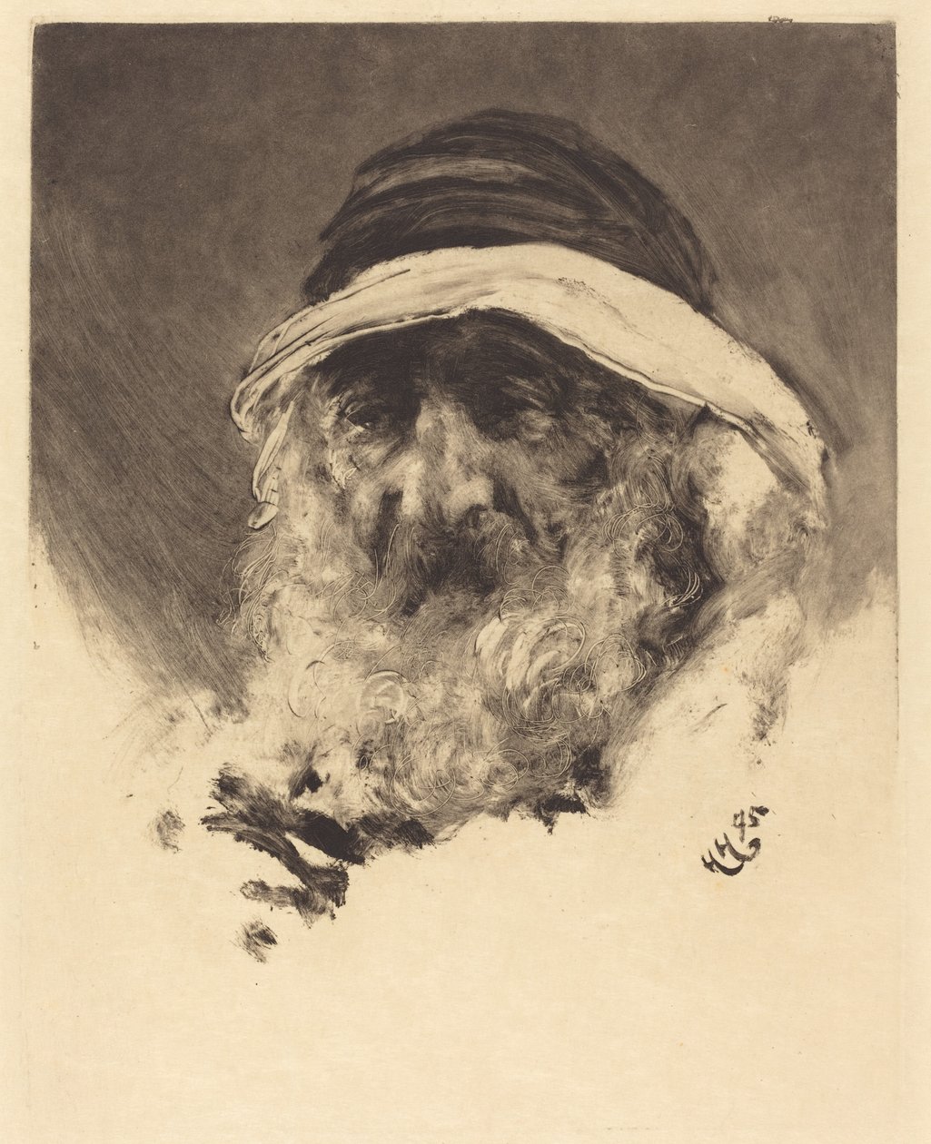 Studie av et arabisk hode av Hubert von Herkomer