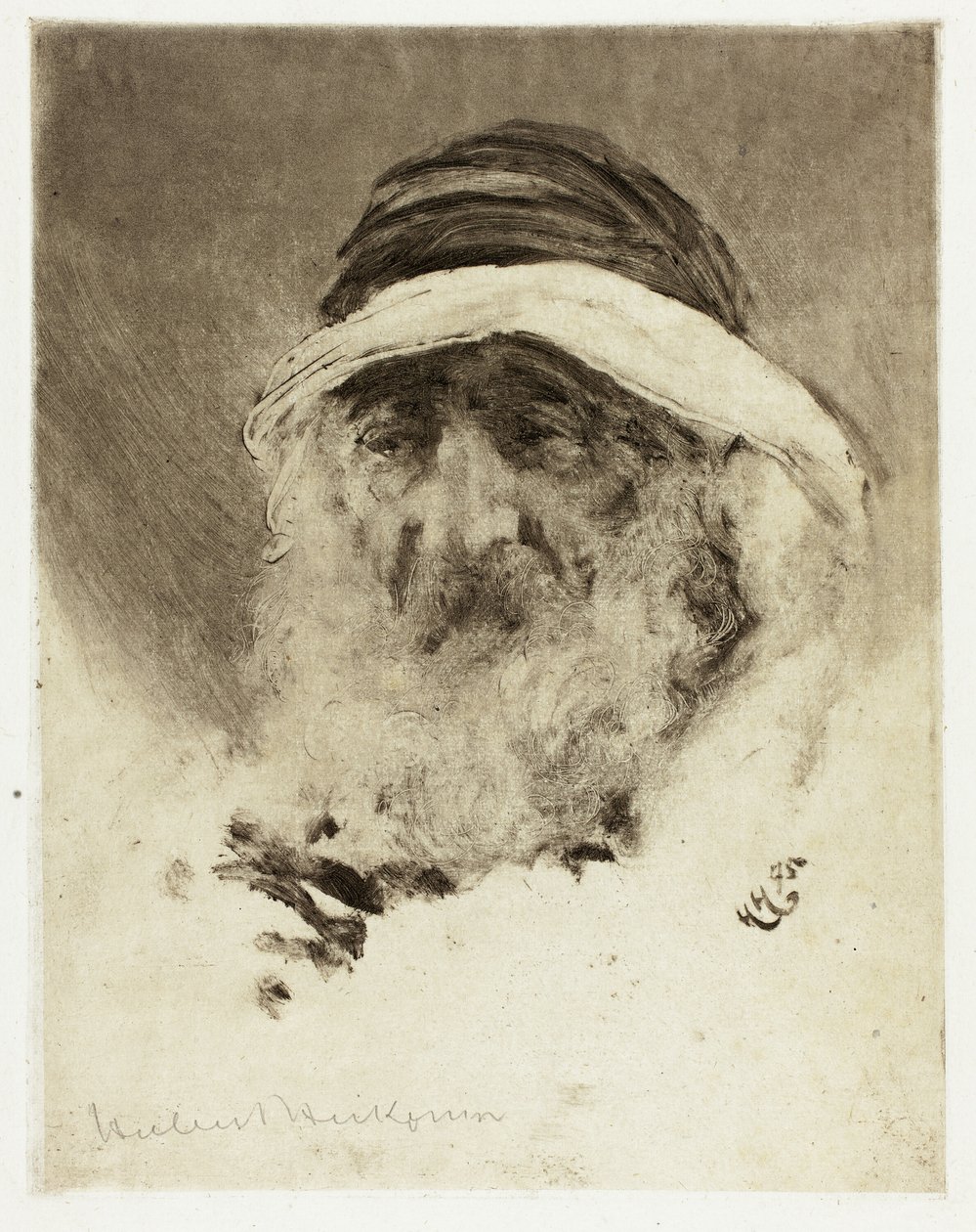 Studie av et arabisk hode av Hubert von Herkomer