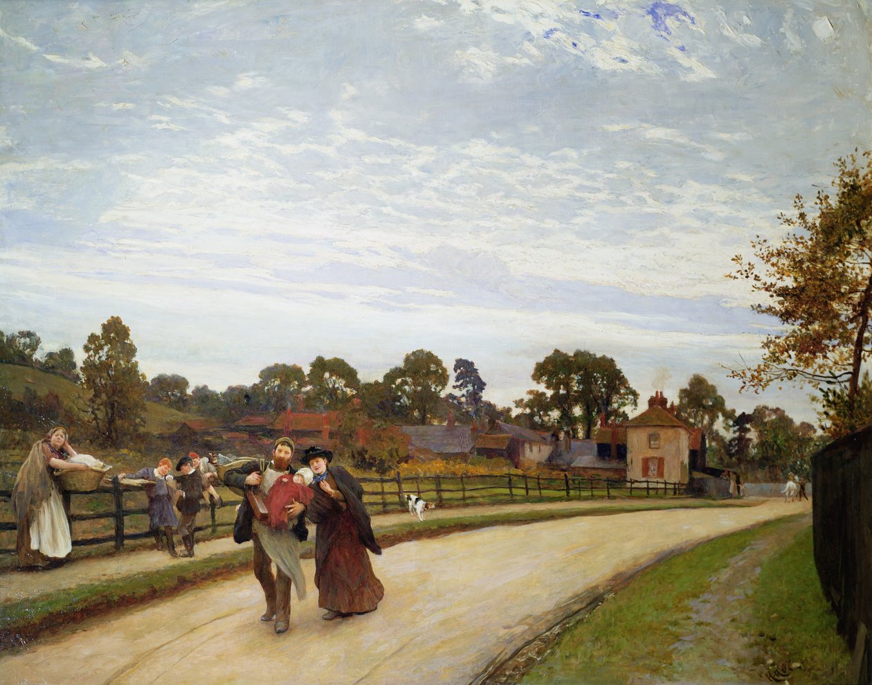 Den førstefødte, 1887 av Hubert von Herkomer