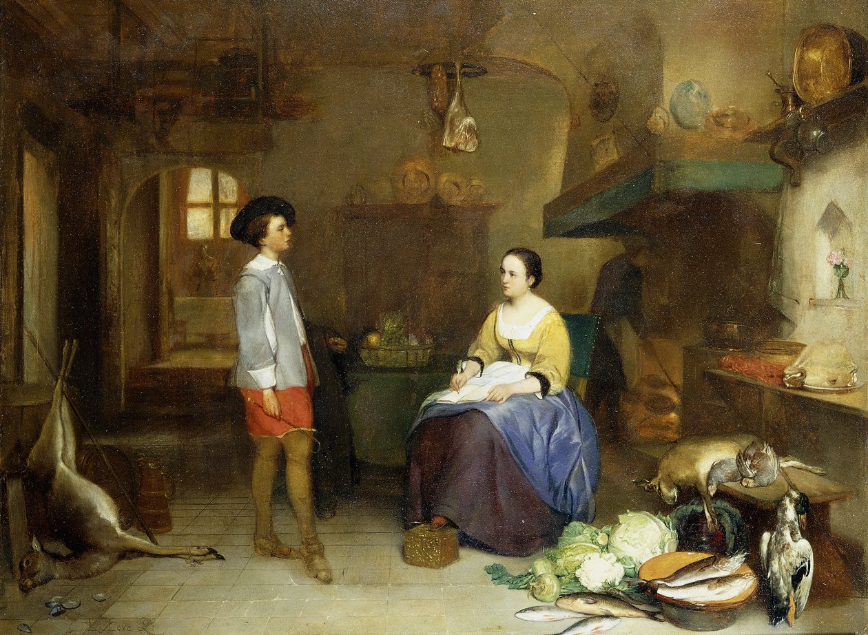 På kjøkkenet, av Hubertus van Hove